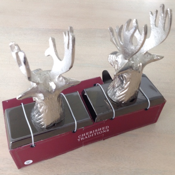 Set of 2 Deer Antler Stocking Holders - Picture 5 of 5
